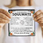 Soulmate Necklace Gift for Women, With Romantic Message Card