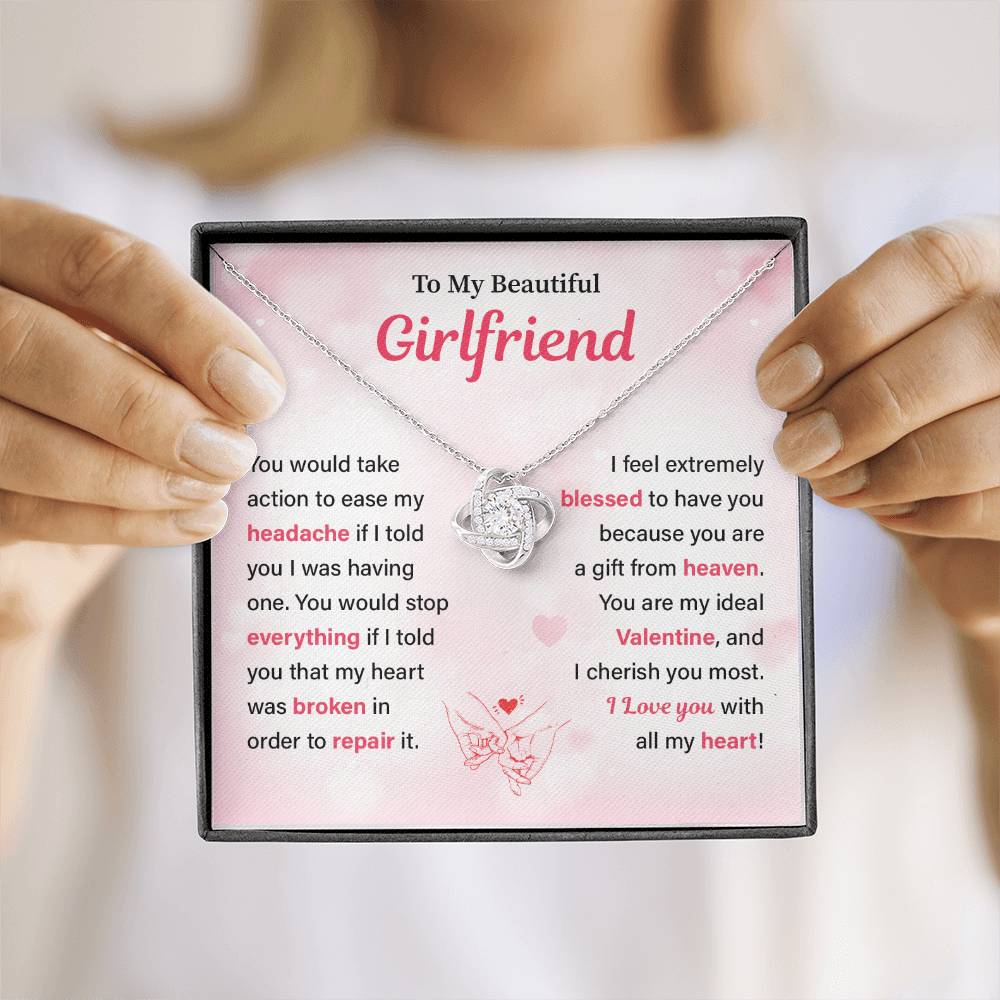 Beautiful Girlfriend Valentine’s Necklace Gift