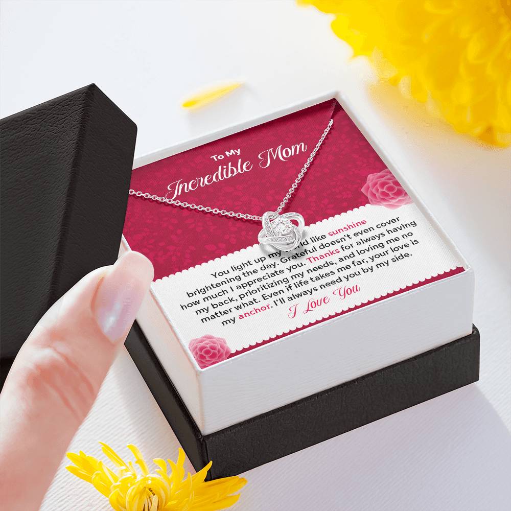 Mother Necklace Gift with Heartfelt Card