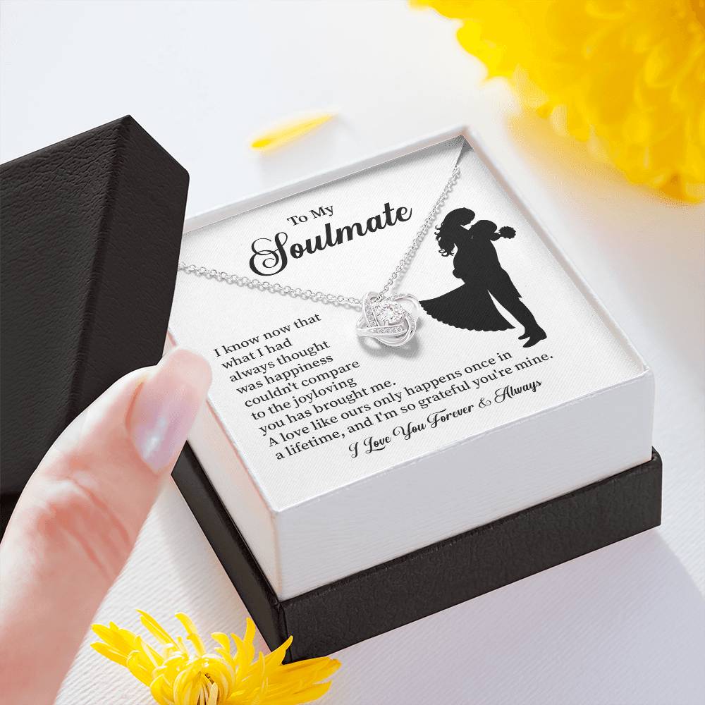 Soulmate Necklace – Gift for Wife or Girlfriend with Romantic Message