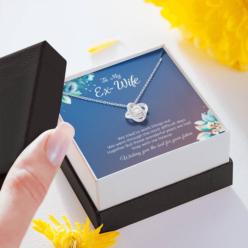 Ex-Wife Necklace Gift – Wishing You the Best Message Card