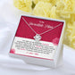 Mother Necklace Gift with Heartfelt Card