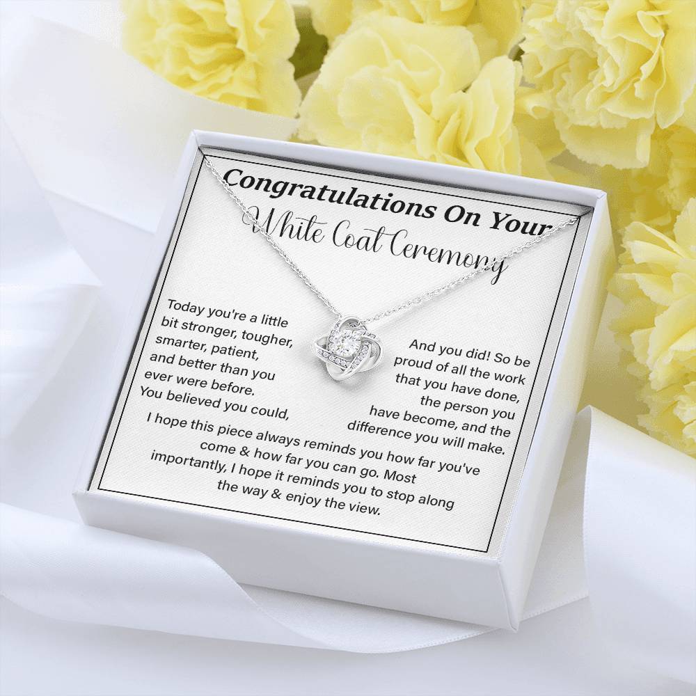 Congratulations On Your White Coat Ceremony Enjoy The View Necklace Best Wishes Necklace Personal Growth Jewelry  Motivational Jewelry Daily Inspiration Necklace Meaningful Gift For Graduates Congratulations Necklace