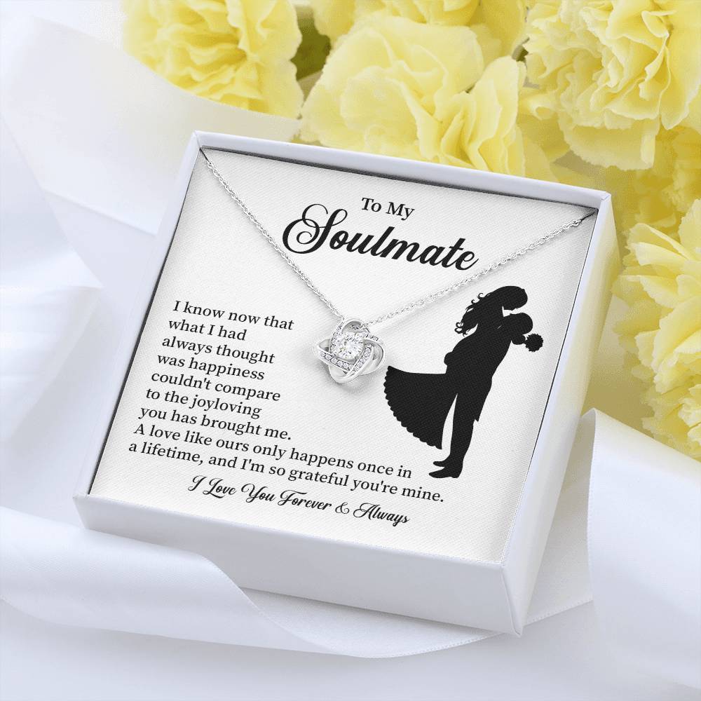 Soulmate Necklace – Gift for Wife or Girlfriend with Romantic Message