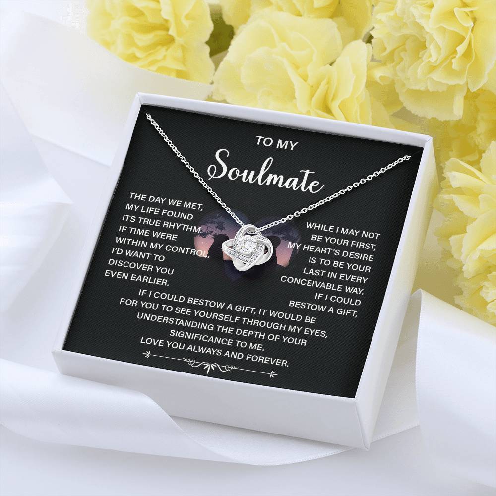 Soulmate Necklace Gift – Love You Always & Forever