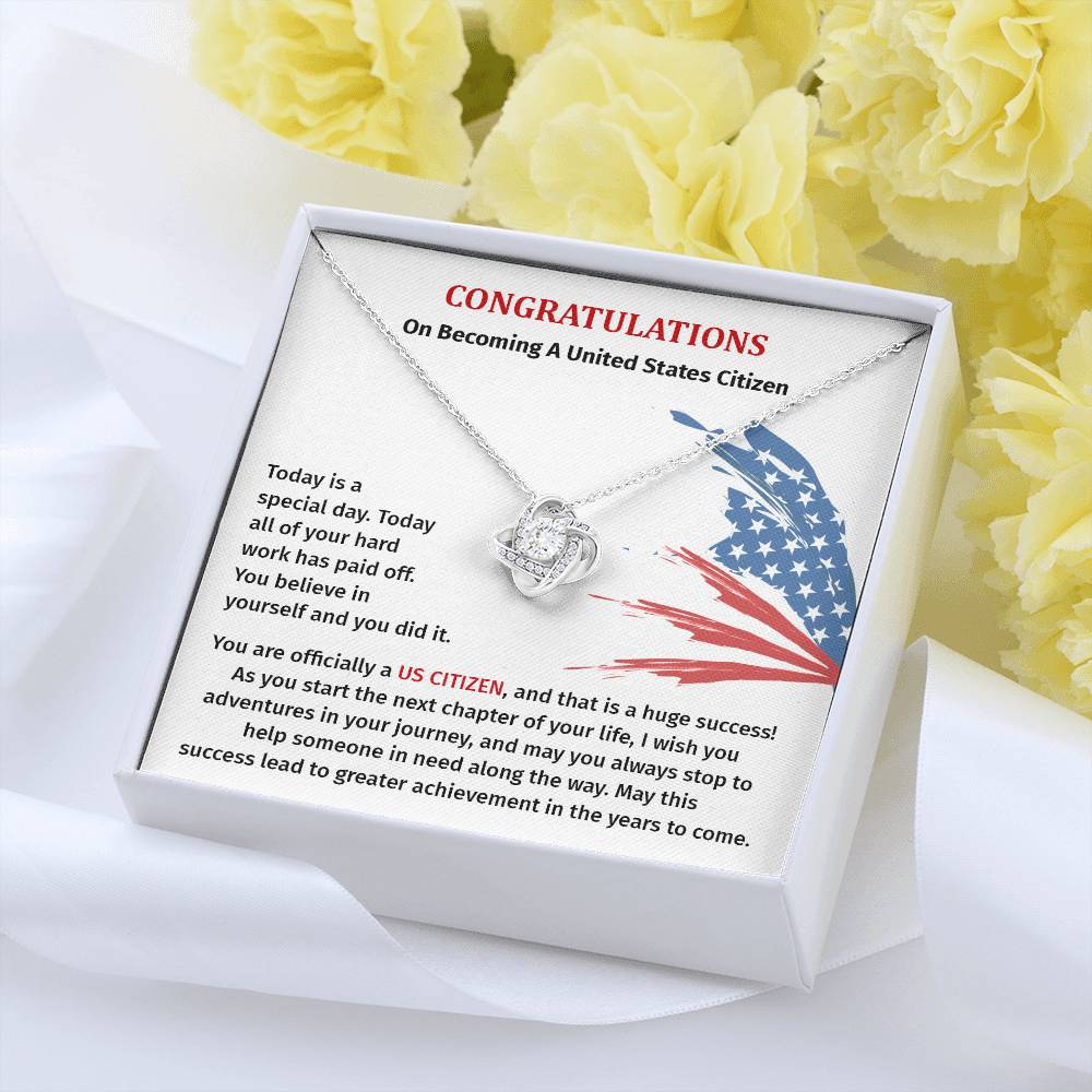 Congratulations Necklace For New U.s. Citizen Necklace For New U.s. Citizen Gift For U.s. Citizenship Success Jewelry For New U.s. Citizen Necklace For Bright And Hopeful Future Jewelry For Citizenship Celebration Gift For Citizenship Milestone