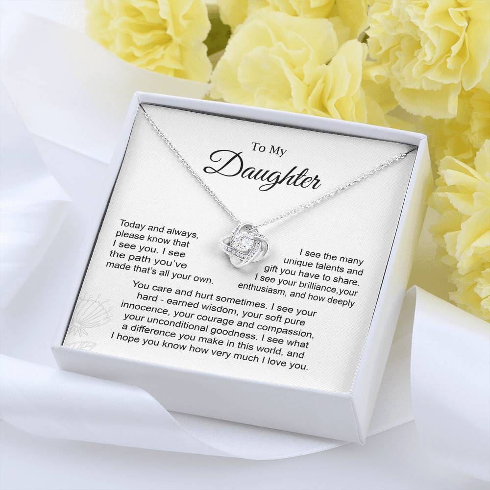 Daughter Necklace Gift from Mom