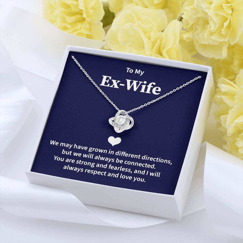 Ex-Wife Necklace Gift from Ex-Husband with Card
