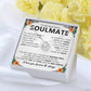 Soulmate Necklace Gift for Women, With Romantic Message Card