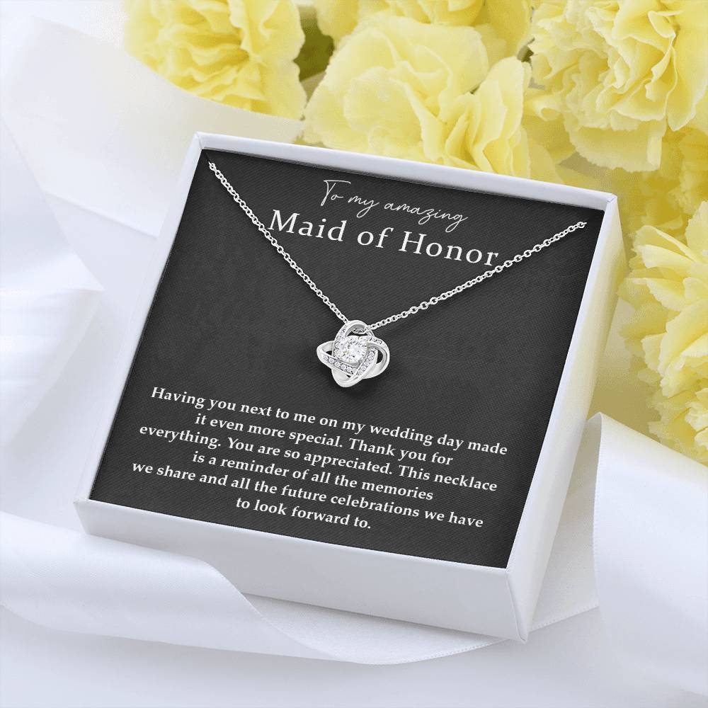 Wedding Day Necklace For Maid Of Honor Friendship Necklace For Maid Of Honor Jewelry Gift For Maid Of Honor Meaningful Gift For Maid Of Honor Emotional Gift For Maid Of Honor Special Gift For Maid Of Honor Necklace For Maid Of Honor Thank You Gift