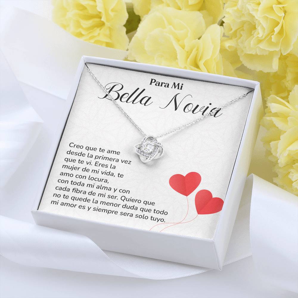 Collar Para Mi Bella Novia Amor Eterno Para Novia Mensaje Personalizado Para Ella Regalo Pasional Para Mi Novia Collar De Amor Para Ella Regalo De Aniversario Para Mi Novia Regalo De San Valentín Para Novia Regalo Para Mujer Especial Joyería Romántica