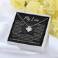 Romantic Necklace Gift for Her With Message & Luxury Box