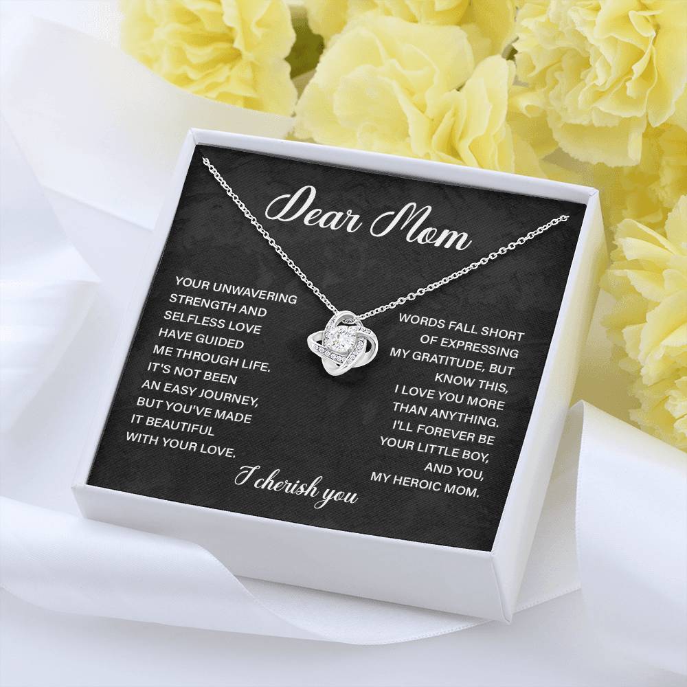 Dear Mom Dear Mom Necklace Gift Thoughtful Gift For Mom Unique Gift For Mother-child Bond Meaningful Gift For Mom Proud Son Gift For Mom Special Occasion Gift For Mom Best Mom Ever Necklace Spiritual Bond With Mom Necklace