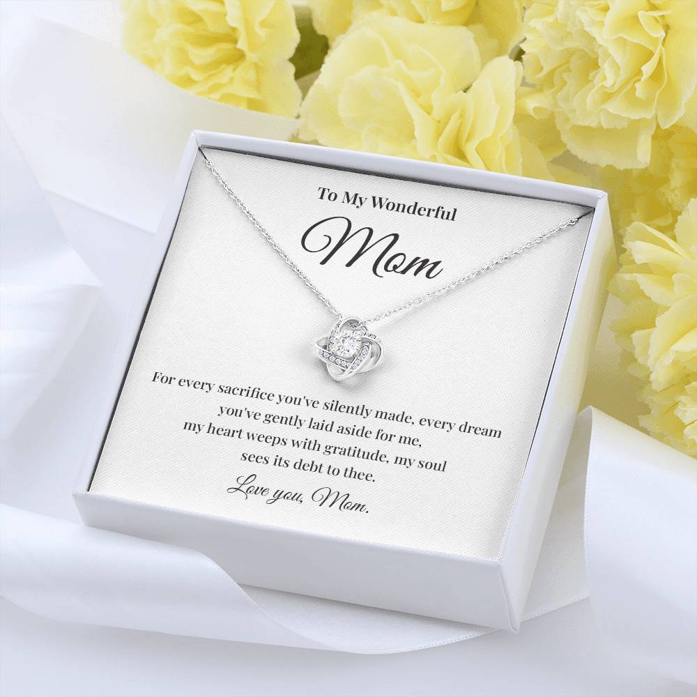 To My Wonderful Mom Best Mom Ever Necklace Spiritual Bond With Mom Necklace Wonderful Mom Necklace Gift Gift For Mom Thoughtful Gift For Mom Unique Gift For Mother-child Bond Meaningful Gift For Mom Necklace For Family Bond