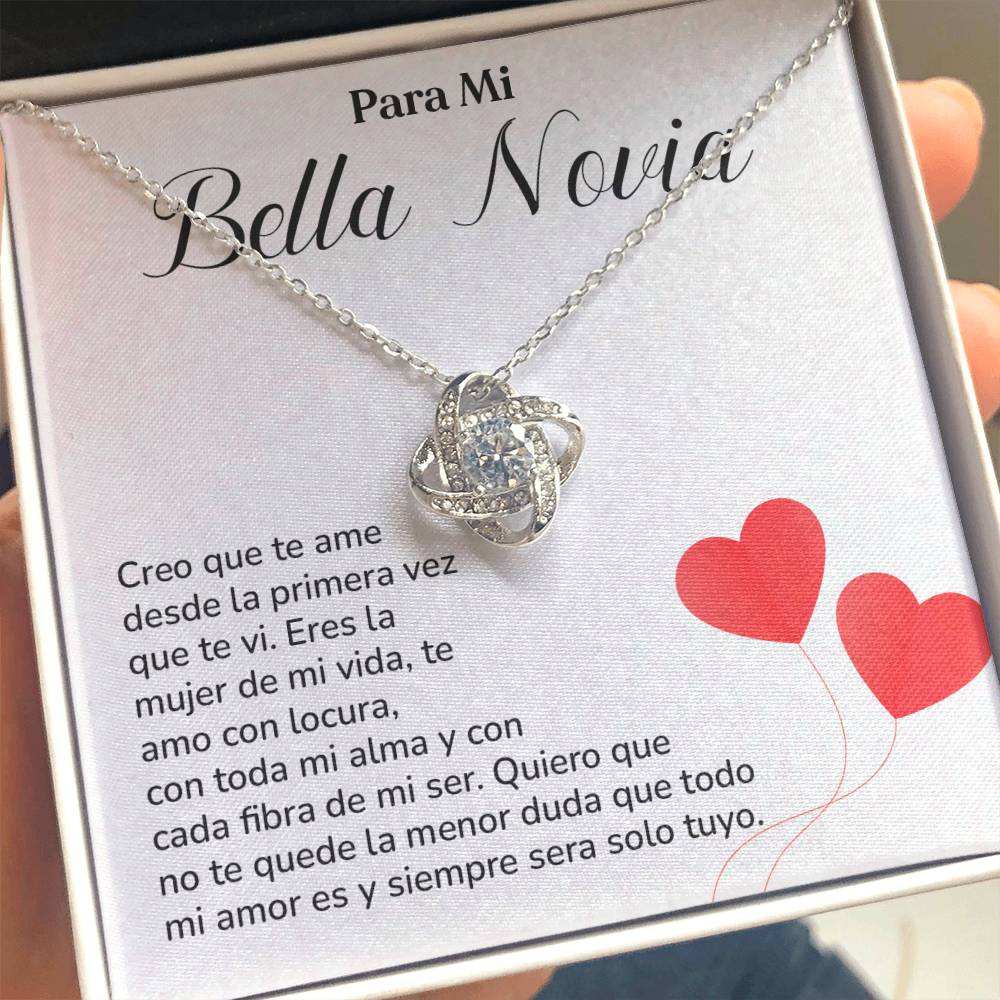 Collar Para Mi Bella Novia Amor Eterno Para Novia Mensaje Personalizado Para Ella Regalo Pasional Para Mi Novia Collar De Amor Para Ella Regalo De Aniversario Para Mi Novia Regalo De San Valentín Para Novia Regalo Para Mujer Especial Joyería Romántica