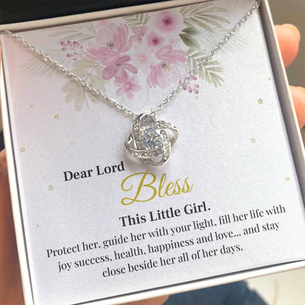 Dear Lord Bless This Little Girl, Blessing Pendant For Little One Heartfelt Necklace For A Young Heart Protective Jewelry For A Child’s Journey Thank You Gift For A Cherished Child To Bless And Protect Jewelry Sentimental Pendant With Blessings