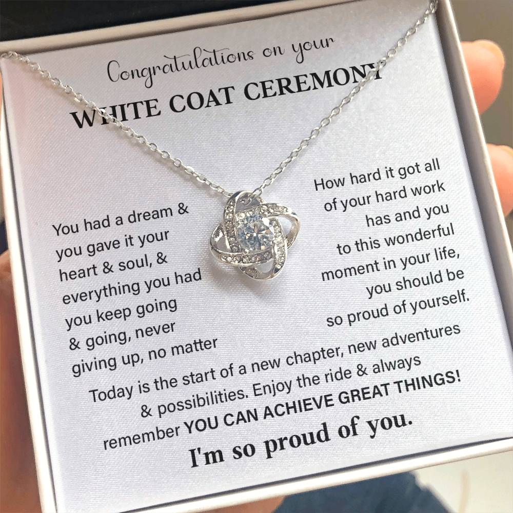 Congratulations On Your White Coat Ceremony White Coat Ceremony Congratulations Necklace New Beginnings Jewelry Meaningful Gift Supportive Gift Emotional Connection Necklace Motivational Jewelry You Are Amazing Necklace