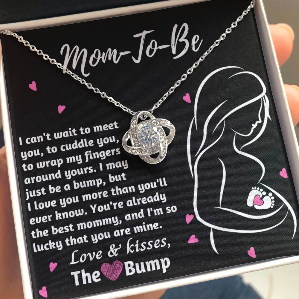 Mom To Be Necklace For Pregnant Women, Mommy Present From Unborn Baby, Gift For Expecting Moms, Pregnancy Jewelry Necklace With Wonderful Message Card And Box.