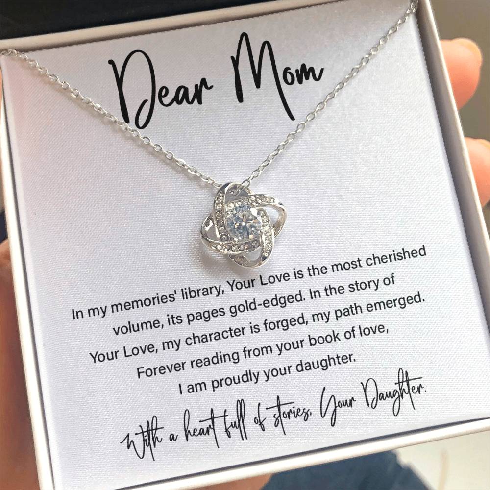 Dear Mom, Best Necklace Gift From Daughters To Mom Inspirational Necklace Gift Best Mother’s Day Necklace Gift Mother-daughter Bond Necklace Gift Jewelry Gift Necklace With Message Thoughtful Gift Necklace Sentimental Necklace Gift