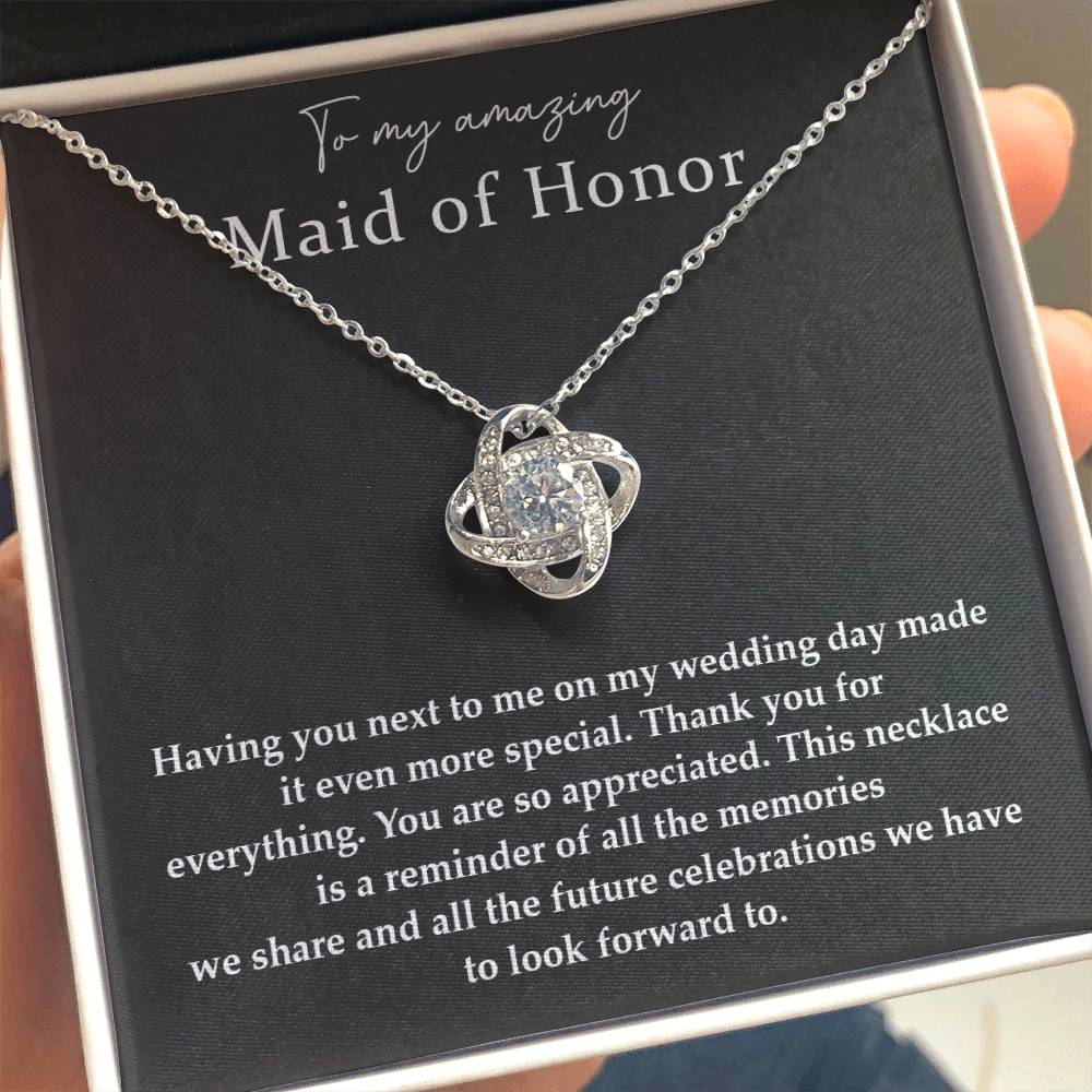 Wedding Day Necklace For Maid Of Honor Friendship Necklace For Maid Of Honor Jewelry Gift For Maid Of Honor Meaningful Gift For Maid Of Honor Emotional Gift For Maid Of Honor Special Gift For Maid Of Honor Necklace For Maid Of Honor Thank You Gift