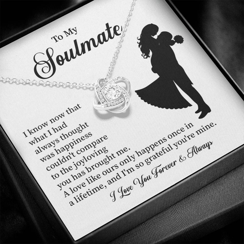 Soulmate Necklace – Gift for Wife or Girlfriend with Romantic Message