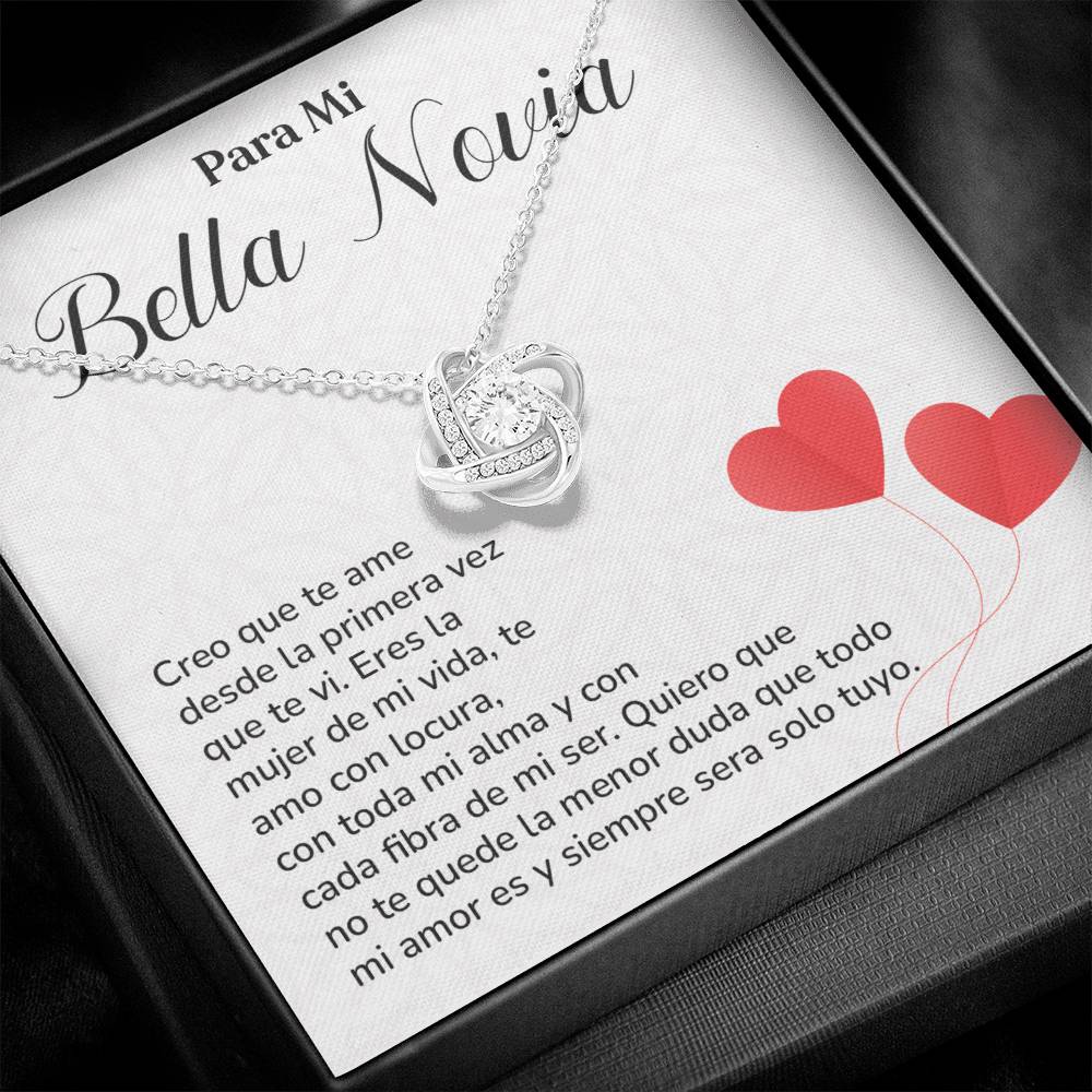 Collar Para Mi Bella Novia Amor Eterno Para Novia Mensaje Personalizado Para Ella Regalo Pasional Para Mi Novia Collar De Amor Para Ella Regalo De Aniversario Para Mi Novia Regalo De San Valentín Para Novia Regalo Para Mujer Especial Joyería Romántica