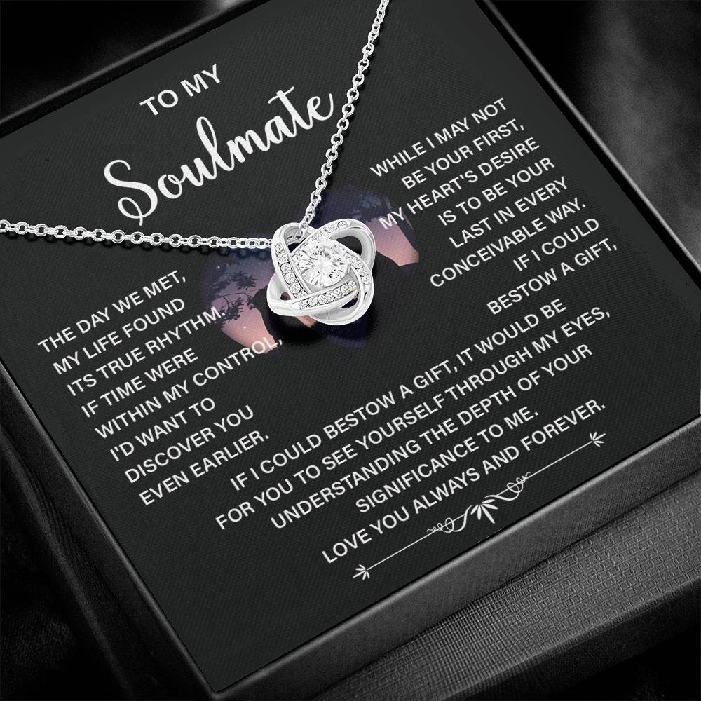 Soulmate Necklace Gift – Love You Always & Forever