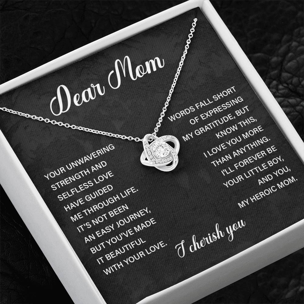 Dear Mom Dear Mom Necklace Gift Thoughtful Gift For Mom Unique Gift For Mother-child Bond Meaningful Gift For Mom Proud Son Gift For Mom Special Occasion Gift For Mom Best Mom Ever Necklace Spiritual Bond With Mom Necklace