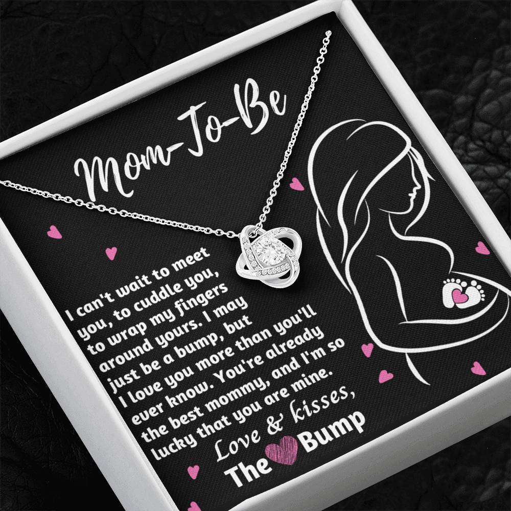 Mom To Be Necklace For Pregnant Women, Mommy Present From Unborn Baby, Gift For Expecting Moms, Pregnancy Jewelry Necklace With Wonderful Message Card And Box.