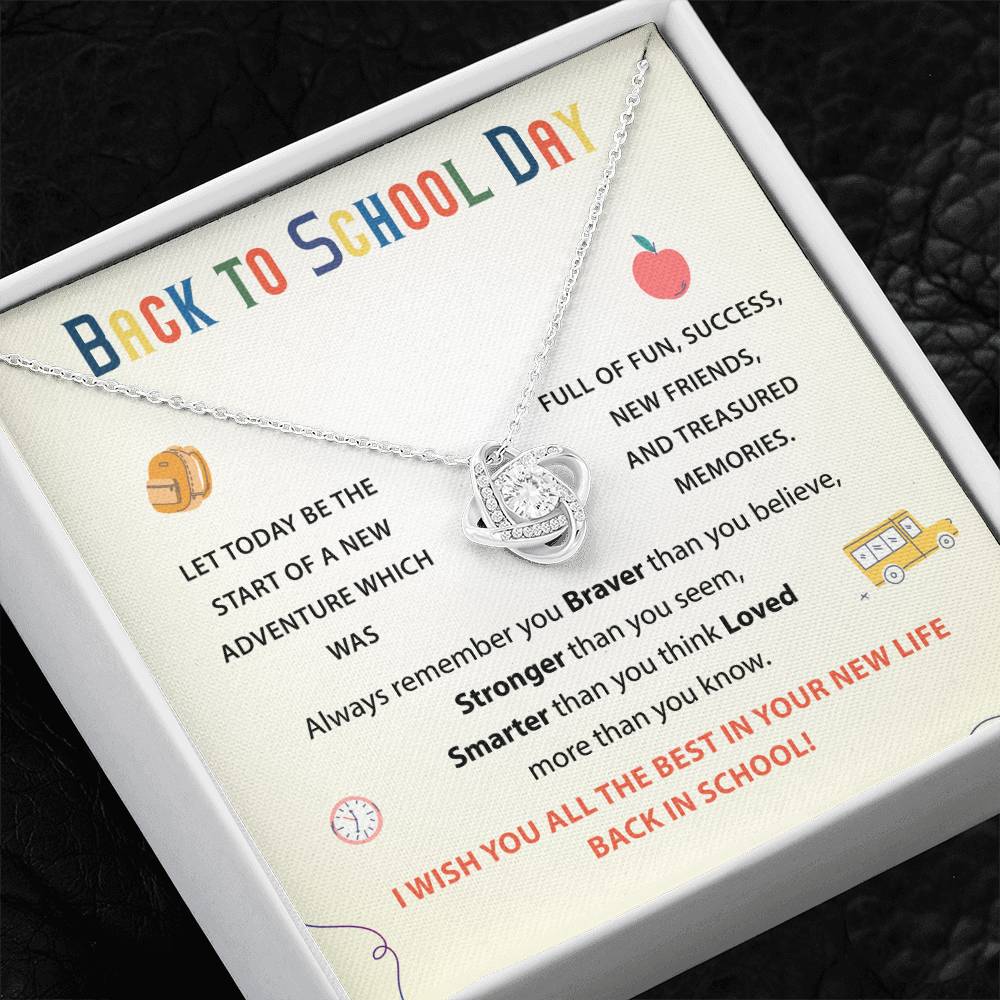 Back To School Necklace Gift Back To School Gift Fun And Success Jewelry Meaningful Gift For Students Supportive Jewelry For Kids Unique Gift For School Reminder Of Love Necklace Necklace For New Adventures