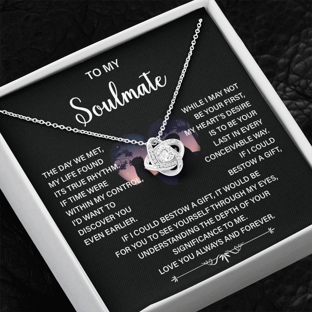 Soulmate Necklace Gift – Love You Always & Forever