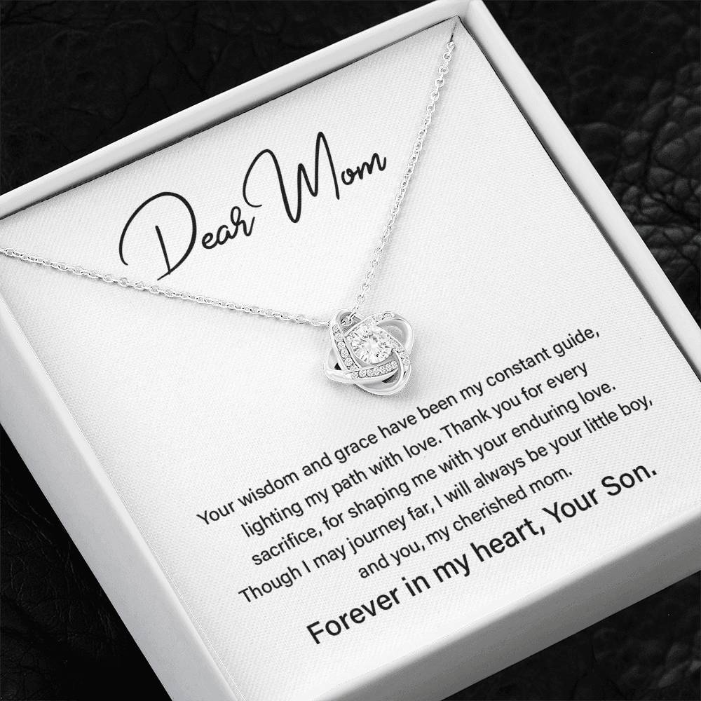 Dear Mom Mother’s Day Necklace For Cherished Mom Best Birthday Gift Thoughtful Anniversary Jewelry Unique Christmas Necklace Thoughtful Necklace With Message Card Just Because Necklace