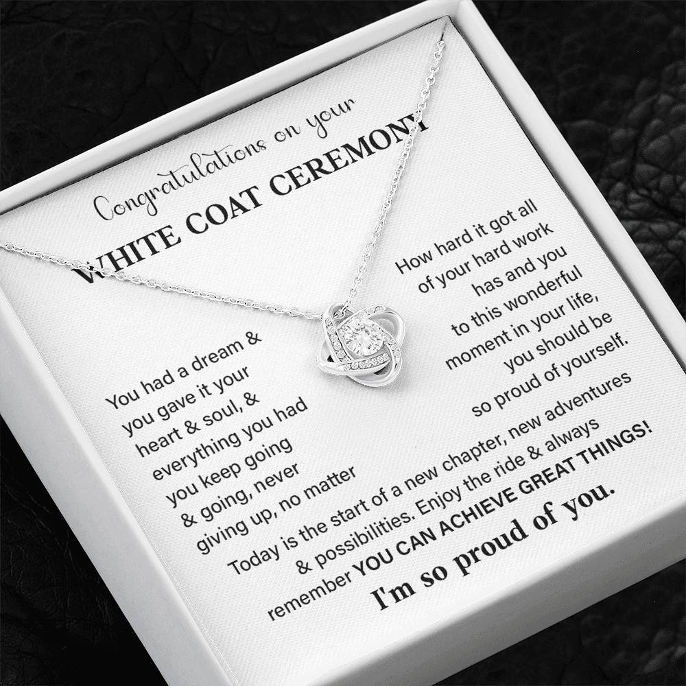 Congratulations On Your White Coat Ceremony White Coat Ceremony Congratulations Necklace New Beginnings Jewelry Meaningful Gift Supportive Gift Emotional Connection Necklace Motivational Jewelry You Are Amazing Necklace