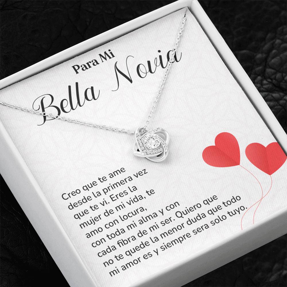 Collar Para Mi Bella Novia Amor Eterno Para Novia Mensaje Personalizado Para Ella Regalo Pasional Para Mi Novia Collar De Amor Para Ella Regalo De Aniversario Para Mi Novia Regalo De San Valentín Para Novia Regalo Para Mujer Especial Joyería Romántica