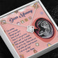 Dear Mommy Necklace For Mothe's Day Jewelry For Mom, Gift For Mommy From Baby Bump, Pregnancy Gift For Mommy Love Knot Necklace With Meaningful Message Card And Box.