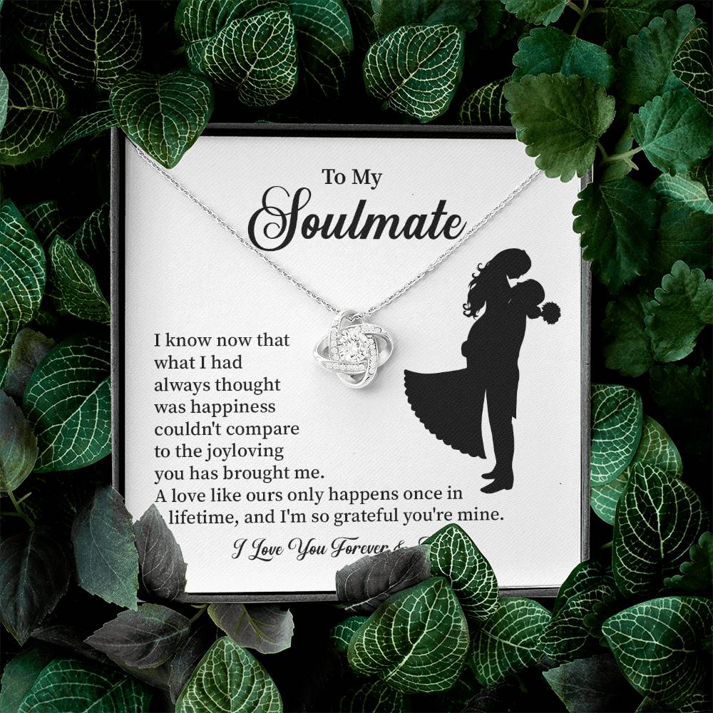 Soulmate Necklace – Gift for Wife or Girlfriend with Romantic Message