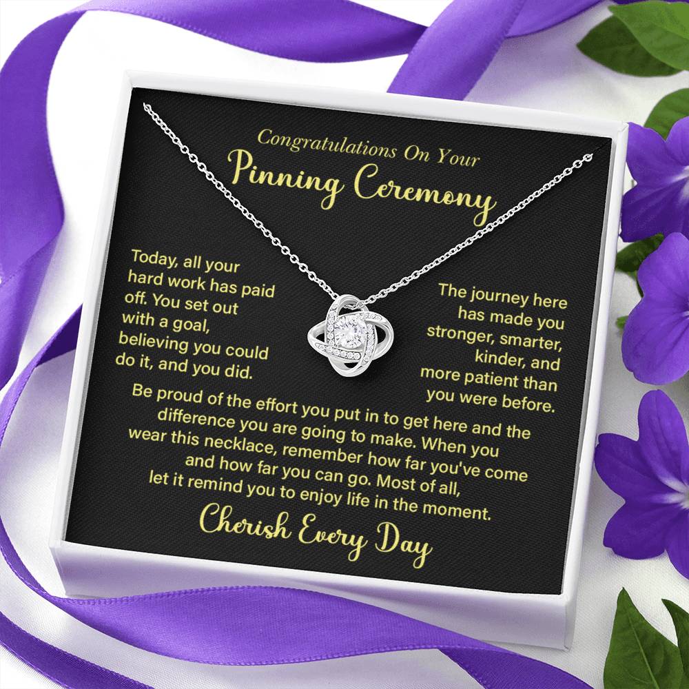 Congratulations On Your Pinning Ceremony Necklace Pinning Ceremony Necklace Gift Congratulations Pinning Ceremony Jewelry Journey Of Success Necklace Pinning Ceremony Milestone Necklace Necklace To Celebrate Hard Work Pinning Ceremony Keepsake Jewelry