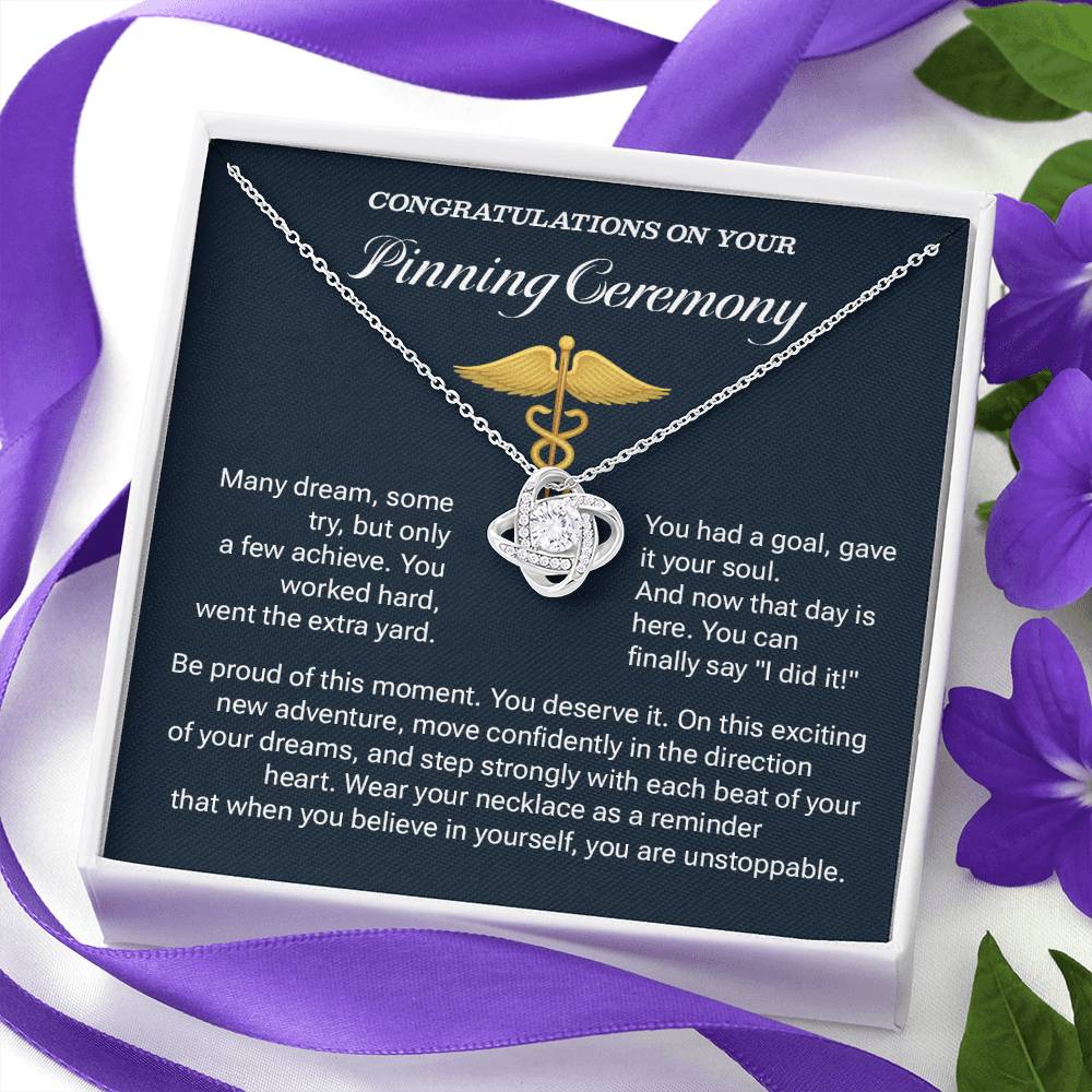 Congratulations On Your Pinning Ceremony Necklace Pinning Ceremony Necklace Gift Congratulations Pinning Ceremony Jewelry Believe In Yourself Necklace Jewelry For New Adventure Graduation Necklace Gift Necklace For Graduates