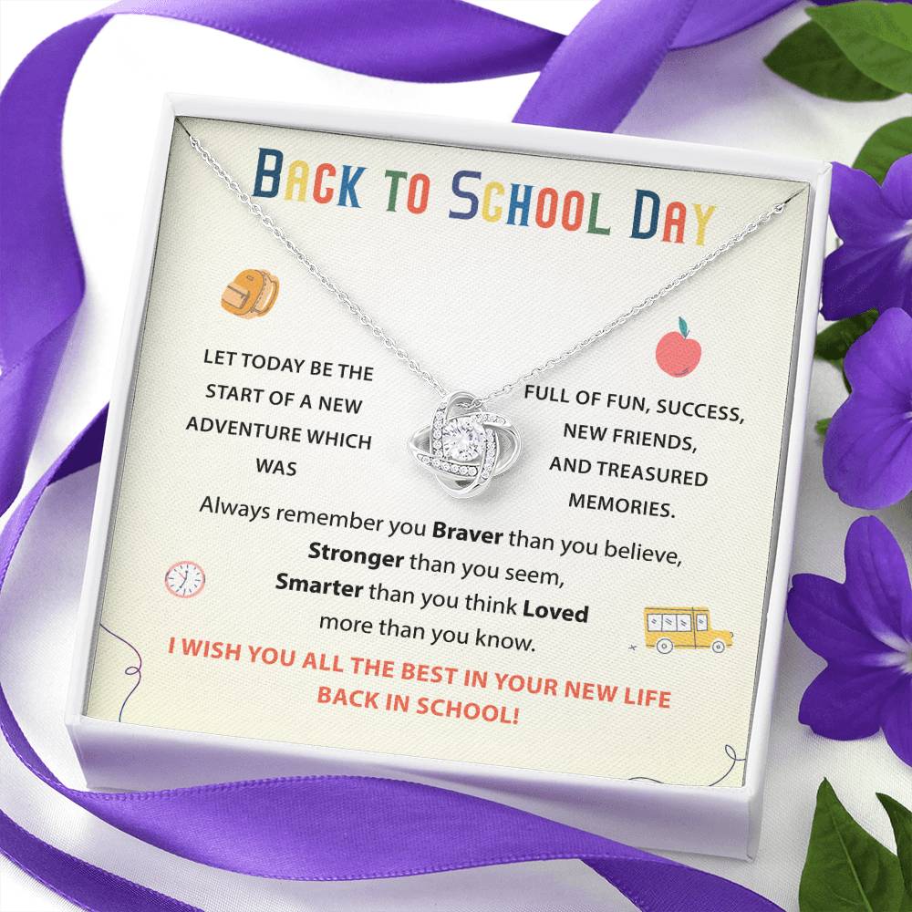 Back To School Necklace Gift Back To School Gift Fun And Success Jewelry Meaningful Gift For Students Supportive Jewelry For Kids Unique Gift For School Reminder Of Love Necklace Necklace For New Adventures