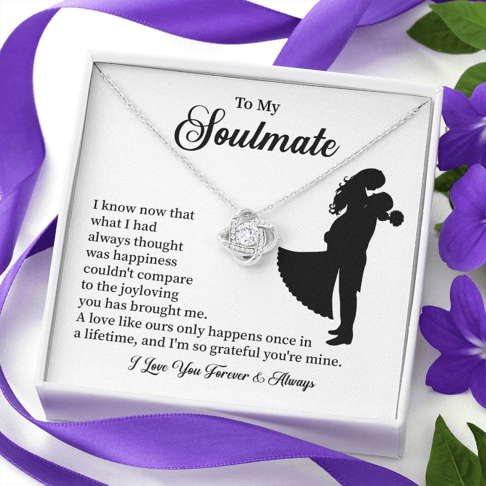 Soulmate Necklace – Gift for Wife or Girlfriend with Romantic Message