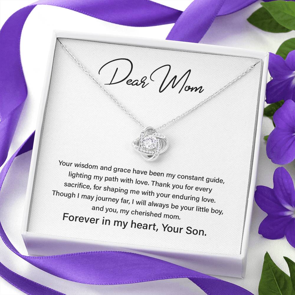 Dear Mom Mother’s Day Necklace For Cherished Mom Best Birthday Gift Thoughtful Anniversary Jewelry Unique Christmas Necklace Thoughtful Necklace With Message Card Just Because Necklace