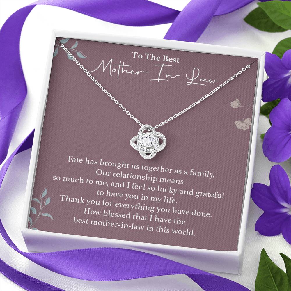 To The Best Mother-in-law Necklace Necklace For Thanking Mother-in-law Necklace For Mother-in-law On Wedding Day Necklace For Groom’s Mother Special Bond With Mother-in-law Necklace Sentimental Keepsake For Mother-in-law Best Mother-in-law Necklace Gift