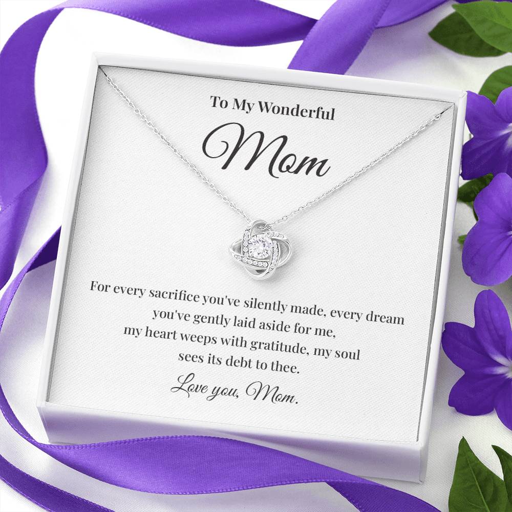 To My Wonderful Mom Best Mom Ever Necklace Spiritual Bond With Mom Necklace Wonderful Mom Necklace Gift Gift For Mom Thoughtful Gift For Mom Unique Gift For Mother-child Bond Meaningful Gift For Mom Necklace For Family Bond