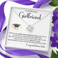 Girlfriend Graduation Necklace with Funny Proud Message