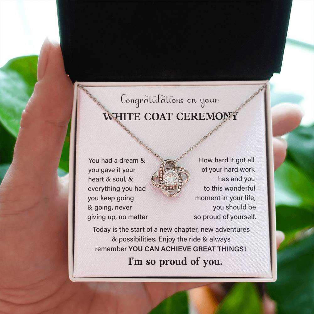 Congratulations On Your White Coat Ceremony White Coat Ceremony Congratulations Necklace New Beginnings Jewelry Meaningful Gift Supportive Gift Emotional Connection Necklace Motivational Jewelry You Are Amazing Necklace