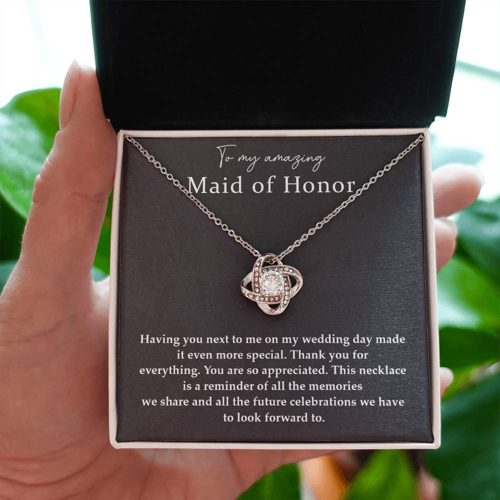 Wedding Day Necklace For Maid Of Honor Friendship Necklace For Maid Of Honor Jewelry Gift For Maid Of Honor Meaningful Gift For Maid Of Honor Emotional Gift For Maid Of Honor Special Gift For Maid Of Honor Necklace For Maid Of Honor Thank You Gift