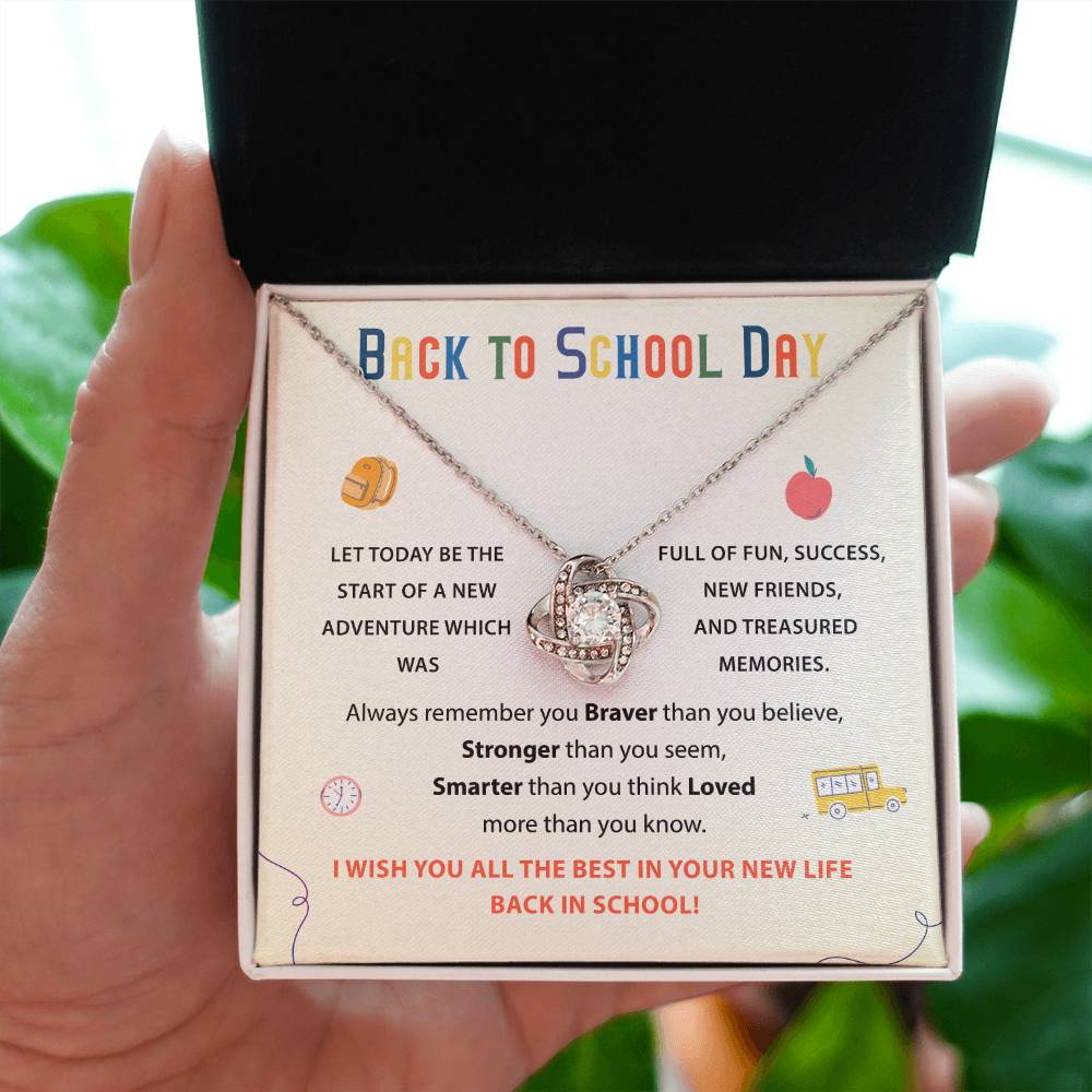 Back To School Necklace Gift Back To School Gift Fun And Success Jewelry Meaningful Gift For Students Supportive Jewelry For Kids Unique Gift For School Reminder Of Love Necklace Necklace For New Adventures