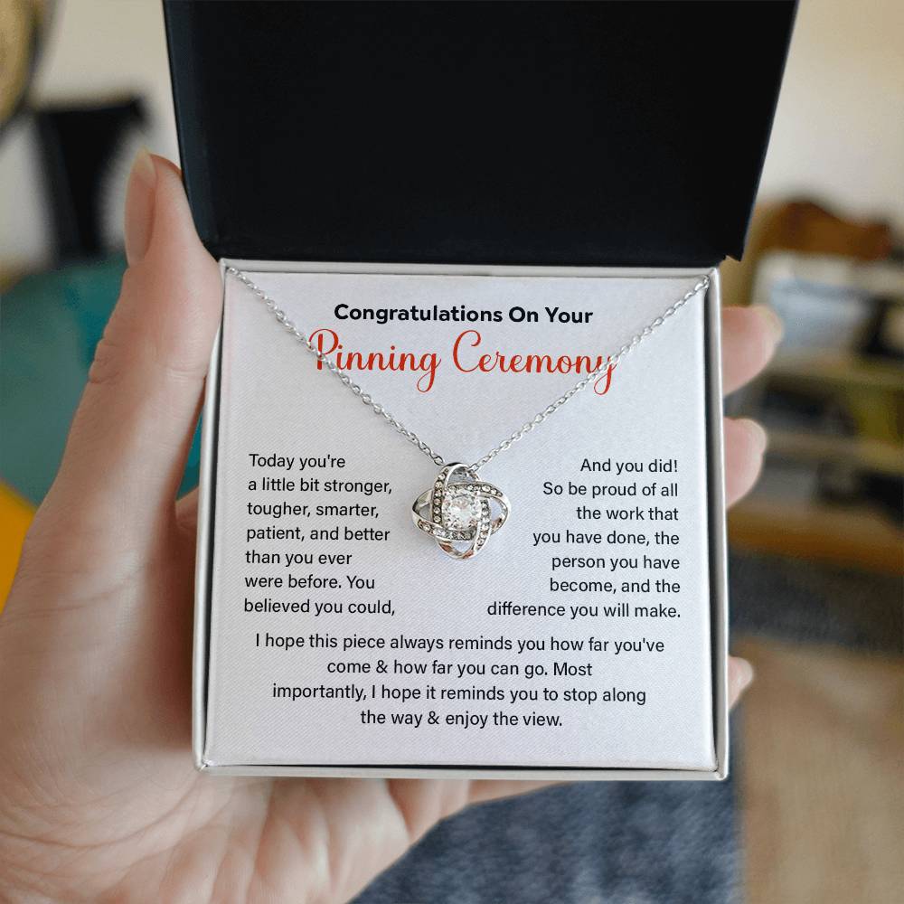 Congratulations On Your Pinning Ceremony Strength And Determination Jewelry Enjoy The View Necklace Best Wishes Necklace Path To Success Necklace Personal Growth Jewelry Motivational Jewelry For New Beginnings Meaningful Gift For Graduates