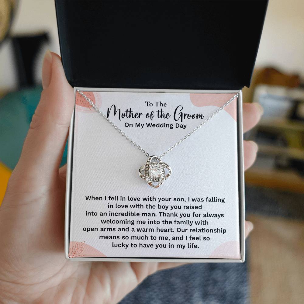 To the Groom's Mother on My Wedding Day Groom’s mother wedding gift Wedding necklace for mother-in-law Heartfelt message for groom’s mom Special gift for groom’s mom Necklace gift for groom’s mother on wedding day Meaningful gift for groom’s mother