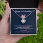 Sweet 16 Birthday Necklace Gift for Girl – Elegant Floral Message Box
